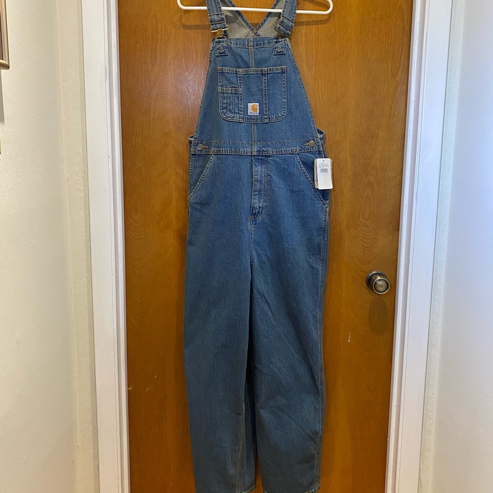 Carharrt Boys Blue Overalls, Size 16